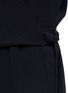 Detail View - Click To Enlarge - THEORY - 'Alvmie' wrap front crepe jumpsuit