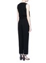 Back View - Click To Enlarge - THEORY - 'Alvmie' wrap front crepe jumpsuit