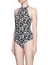 Figure View - Click To Enlarge - MARYSIA - 'Mott' hibiscus print halterneck one-piece swimsuit