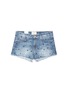 Main View - Click To Enlarge - CURRENT/ELLIOTT - 'The Boyfriend' star print cutoff denim shorts