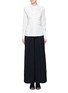 Main View - Click To Enlarge - C/MEO COLLECTIVE - 'I'm In It' wrap waist cotton poplin shirt