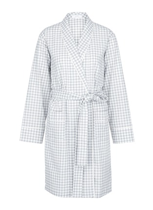 Main View - Click To Enlarge - ARAKS - 'Kari' gingham check organic cotton robe