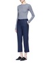 Figure View - Click To Enlarge - THEORY - 'Contour' virgin wool cropped pants