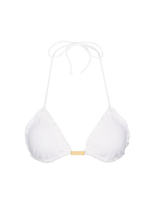 Main View - Click To Enlarge - VIX - 'Fresh White Scales' triangle bikini top