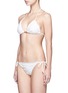 Figure View - Click To Enlarge - VIX - 'Fresh White Scales' triangle bikini top