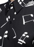 Detail View - Click To Enlarge - SAINT LAURENT - Musical note print bell sleeve shirt