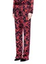 Front View - Click To Enlarge - GIVENCHY - Floral print silk satin pyjama pants