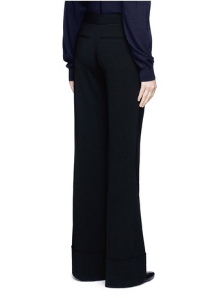 Back View - Click To Enlarge - CO - Folded cuff wide leg pants