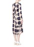 Back View - Click To Enlarge - STELLA MCCARTNEY - Polka dot print pleated silk dress