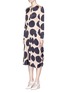 Front View - Click To Enlarge - STELLA MCCARTNEY - Polka dot print pleated silk dress