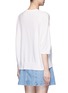 Back View - Click To Enlarge - VINCE - Three-quarter sleeve cashmere sweater