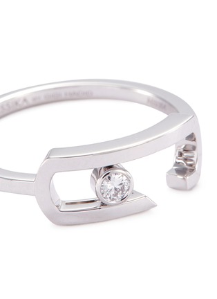 Detail View - Click To Enlarge - MESSIKA - x Gigi Hadid 'Move Addiction' diamond 18k white gold ring