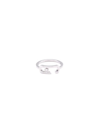 Main View - Click To Enlarge - MESSIKA - x Gigi Hadid 'Move Addiction' diamond 18k white gold ring