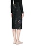 Back View - Click To Enlarge - VALENTINO GARAVANI - Cosmos print Crepe Couture skirt
