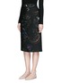 Front View - Click To Enlarge - VALENTINO GARAVANI - Cosmos print Crepe Couture skirt