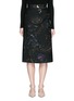 Main View - Click To Enlarge - VALENTINO GARAVANI - Cosmos print Crepe Couture skirt