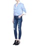 Figure View - Click To Enlarge - J BRAND - 'Cropped Skinny' distressed jeans