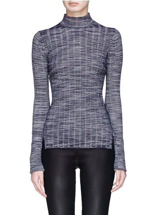Main View - Click To Enlarge - THEORY - Mock neck rib knit sweater