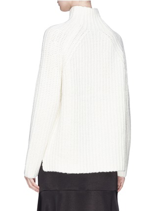 Back View - Click To Enlarge - THEORY - 'Rifonia' mock neck cable knit sweater
