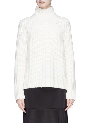 Main View - Click To Enlarge - THEORY - 'Rifonia' mock neck cable knit sweater