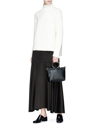 Figure View - Click To Enlarge - THEORY - 'Rifonia' mock neck cable knit sweater