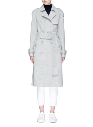 Main View - Click To Enlarge - THEORY - Double-faced wool-cashmere melton trench coat