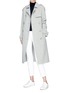 Figure View - Click To Enlarge - THEORY - Double-faced wool-cashmere melton trench coat
