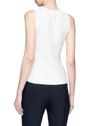 Back View - Click To Enlarge - THEORY - Flared sleeveless knit top