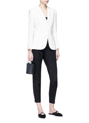 Figure View - Click To Enlarge - THEORY - 'Laced' crepe blazer