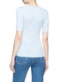 Back View - Click To Enlarge - THEORY - Merino wool-cotton rib knit top