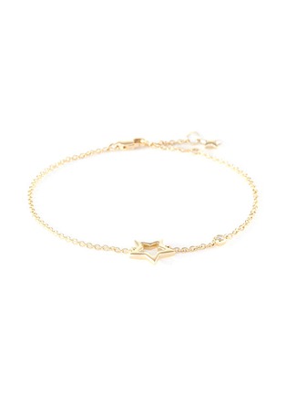 Main View - Click To Enlarge - LC COLLECTION JEWELLERY - Diamond 18k yellow gold cutout star bracelet