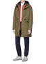 Figure View - Click To Enlarge - PS PAUL SMITH - Two-in-one coat and bomber jacket