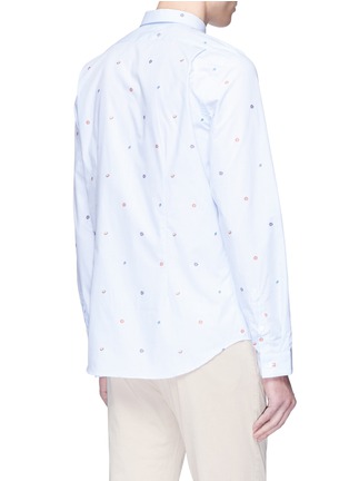 Back View - Click To Enlarge - PS PAUL SMITH - 'Kyoto Floral' fil coupé shirt