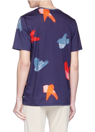 Back View - Click To Enlarge - PS PAUL SMITH - Brush strokes print T-shirt