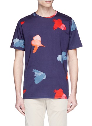 Main View - Click To Enlarge - PS PAUL SMITH - Brush strokes print T-shirt