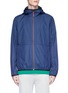 Main View - Click To Enlarge - PS PAUL SMITH - Contrast placket ripstop zip hoodie