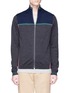 Main View - Click To Enlarge - PS PAUL SMITH - Colourblock Merino wool zip cardigan