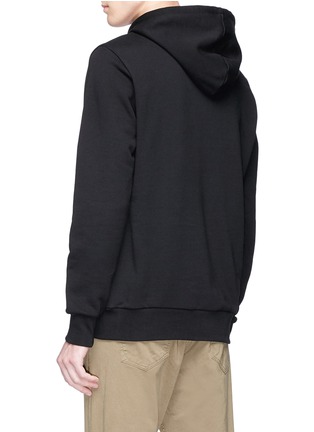 Back View - Click To Enlarge - PS PAUL SMITH - Camouflage print panel hoodie
