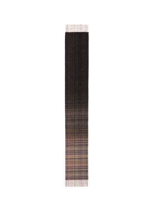 Main View - Click To Enlarge - PAUL SMITH - Stripe check plaid lambswool scarf
