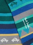 Detail View - Click To Enlarge - PAUL SMITH - Crab intarsia stripe socks