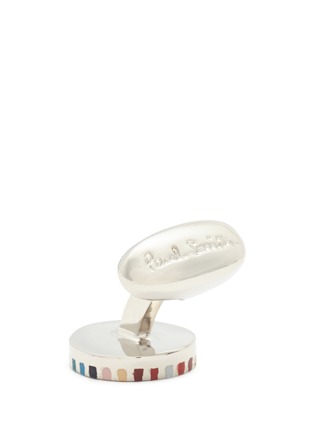 Detail View - Click To Enlarge - PAUL SMITH - Stripe cufflinks