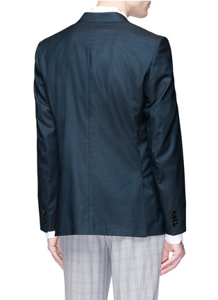 Back View - Click To Enlarge - PAUL SMITH - Wool-silk micro houndstooth soft blazer