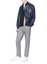 Figure View - Click To Enlarge - PAUL SMITH - 'Artist Stripe' intarsia Merino wool zip cardigan