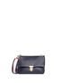 Main View - Click To Enlarge - A-ESQUE - 'Home Bag S' stripe strap leather crossbody bag