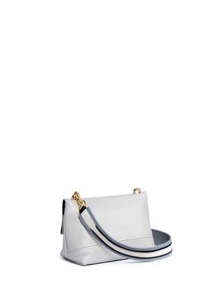Detail View - Click To Enlarge - A-ESQUE - 'Home Bag S' stripe strap leather crossbody bag