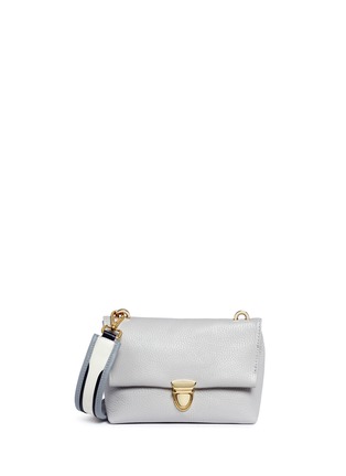Main View - Click To Enlarge - A-ESQUE - 'Home Bag S' stripe strap leather crossbody bag