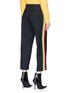Back View - Click To Enlarge - ADAPTATION - Tricolour stripe outseam twill pants