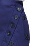 Detail View - Click To Enlarge - SELF-PORTRAIT - Guipure lace panel asymmetric satin skirt