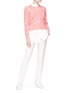 Figure View - Click To Enlarge - CÉDRIC CHARLIER - Perforated panel sweater