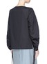 Back View - Click To Enlarge - TIBI - Drawstring cocoon sleeve poplin top